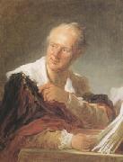 Jean Honore Fragonard Portrait of Diderot (mk05) Spain oil painting artist